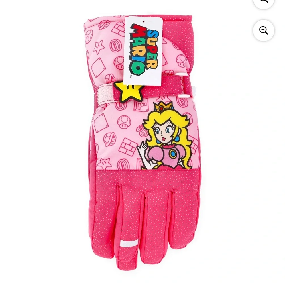 Kids Cartoon Character Mittens - Pink